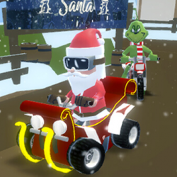 Grinch Chase Santa