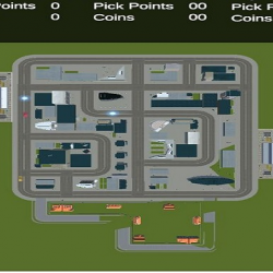 Top Down Taxi Car Game